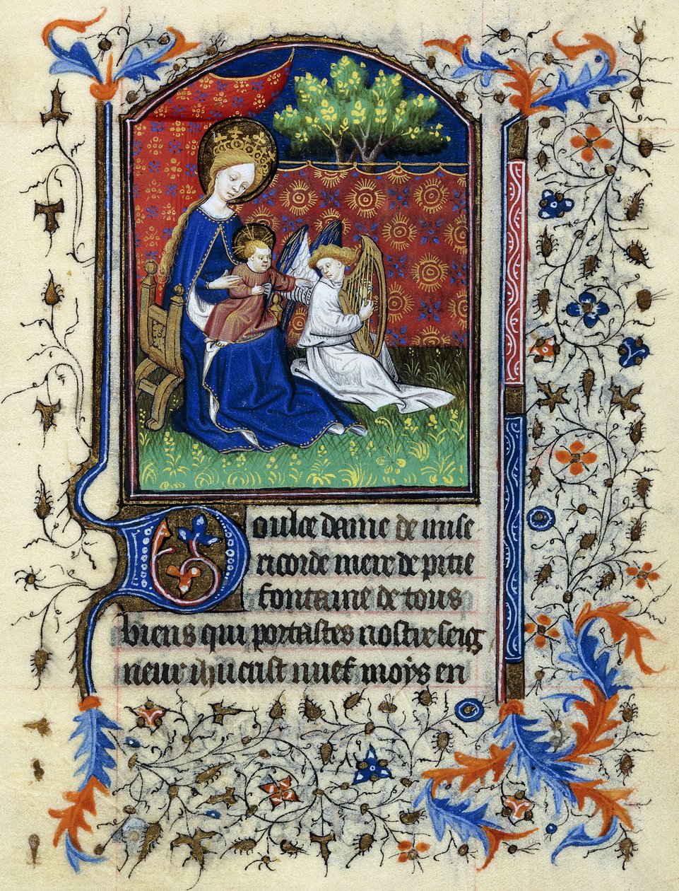 Virgen coronada, c.1430-1440 de Master of the Munich Golden Legend