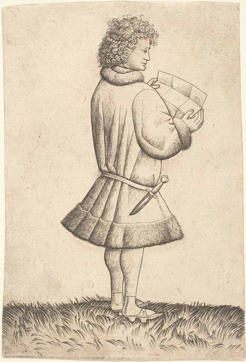 Un poeta leyendo de Master of the Playing Cards