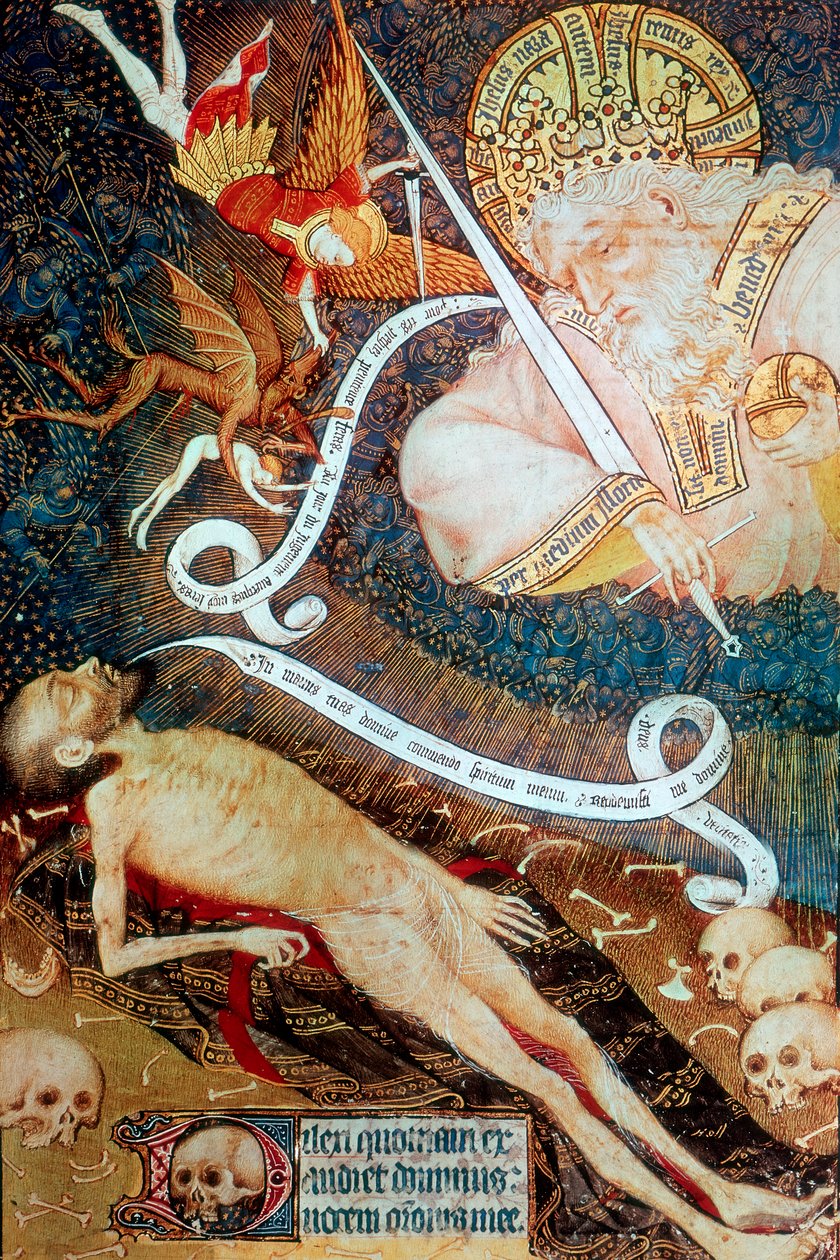 El juicio de la muerte, principios del siglo XV de Master of the Rohan Hours
