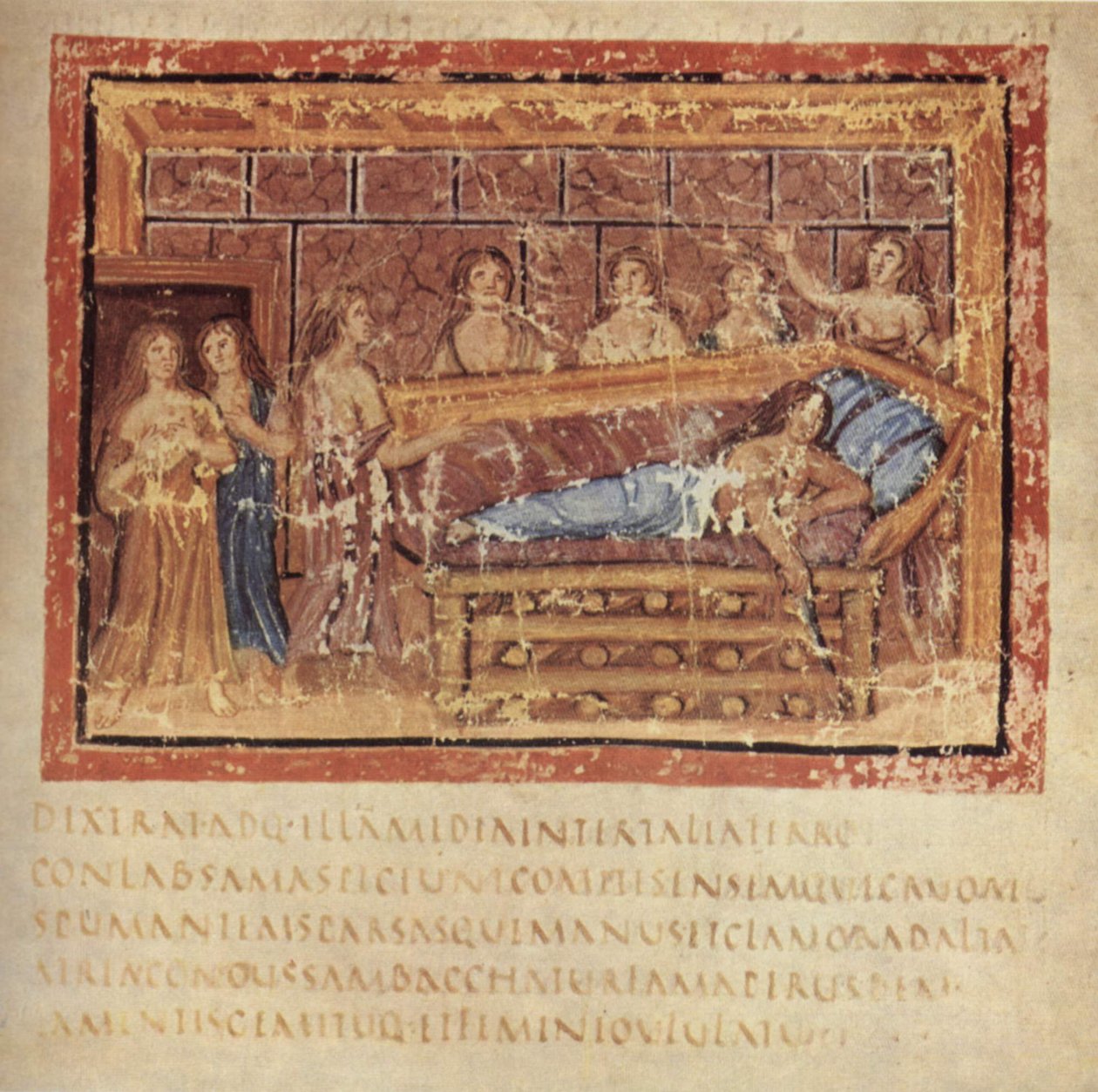 La muerte de Dido, ca. 400 de Master of the Vatican Vergil