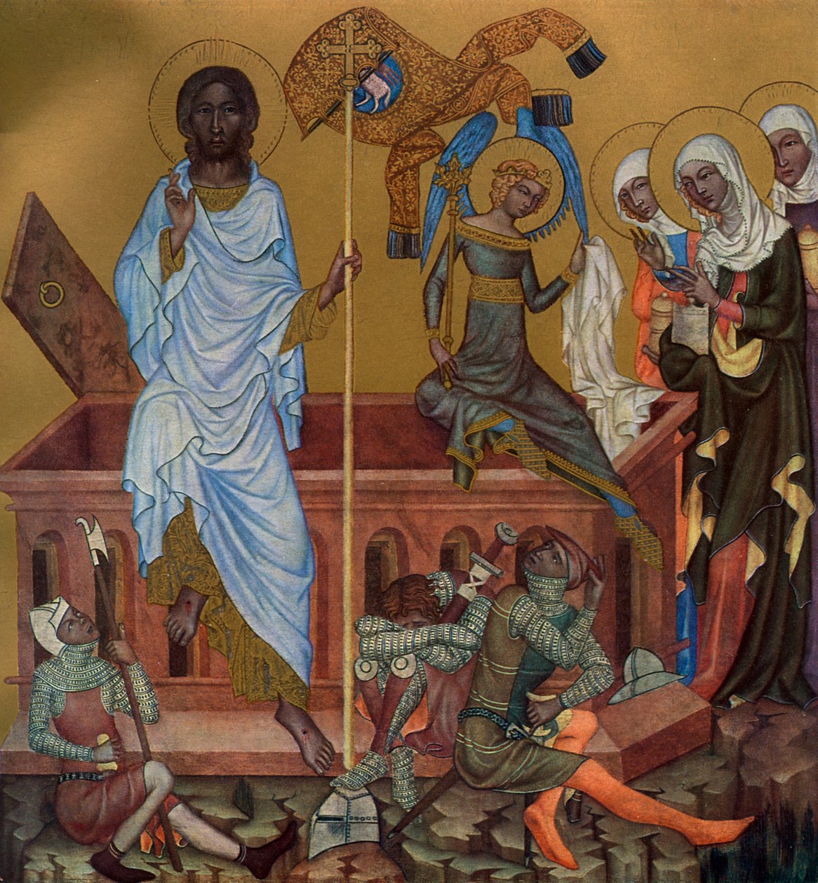 La resurrección de Cristo de Master of the Vyssi Brod Altar