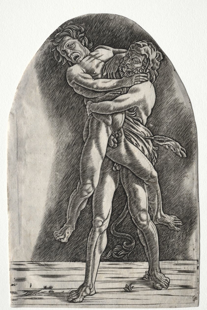 Hércules y Anteo de Master of the Year 1515