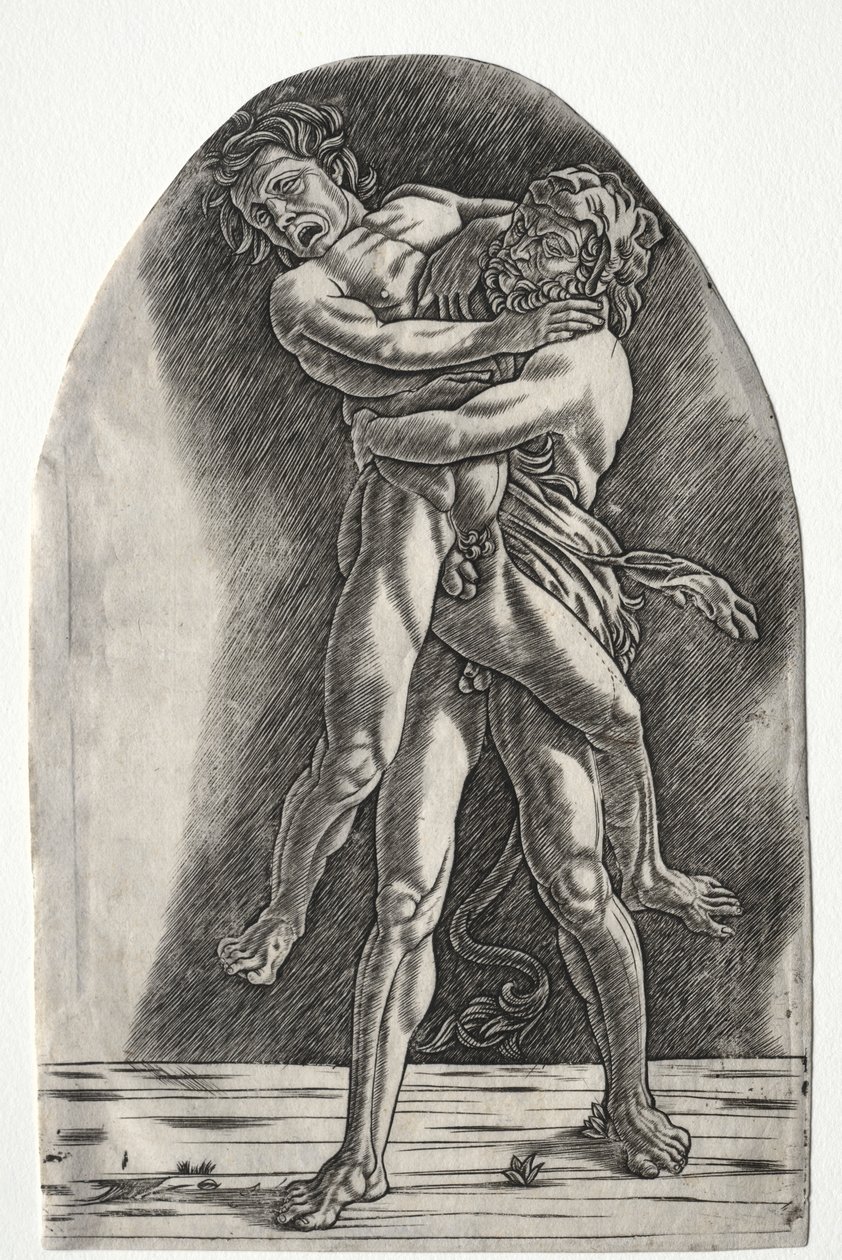 Hércules y Anteo, c.1510 de Master of the Year 1515