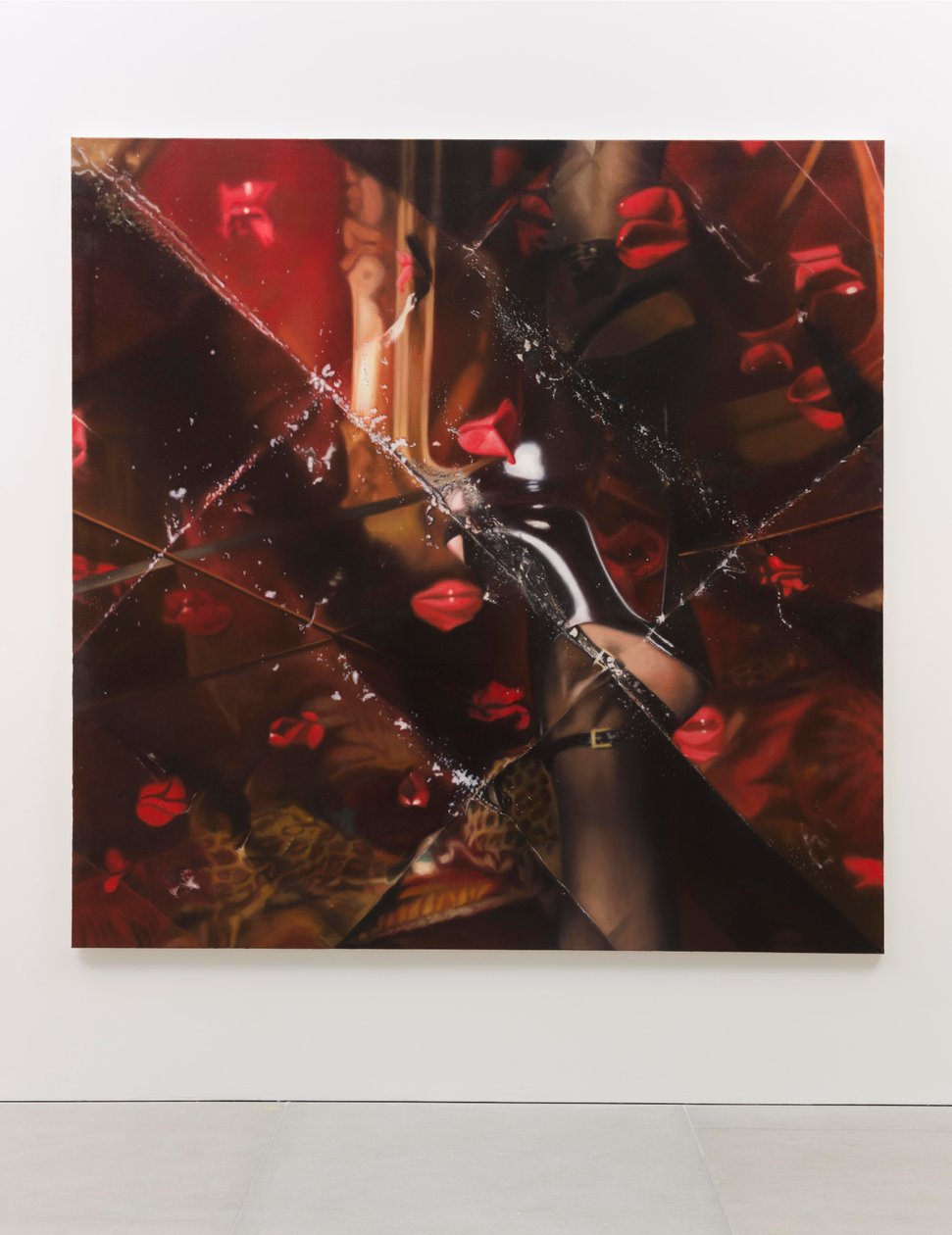 Liguero negro, 2012 (Óleo sobre lienzo) de Mat Collishaw