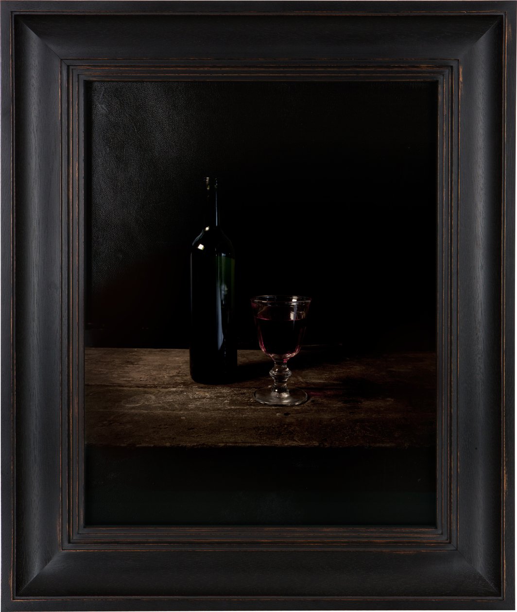 Última comida en el corredor de la muerte, Adolf Eichmann, 2012 (Impresión por transferencia digital sobre pergamino de piel de cabra) de Mat Collishaw
