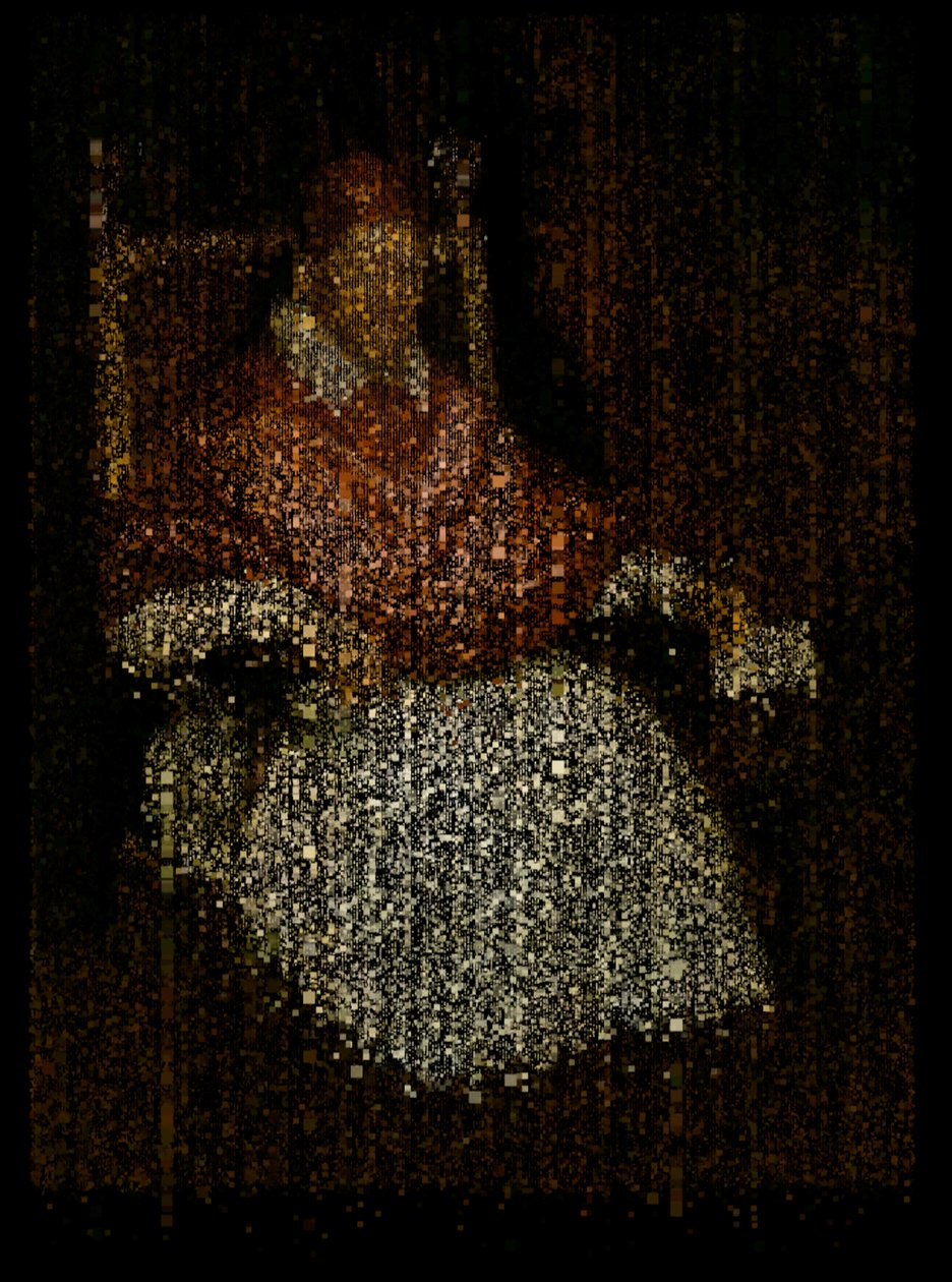 El fin de la inocencia, 2009 (Pantalla, proyector y disco duro) de Mat Collishaw