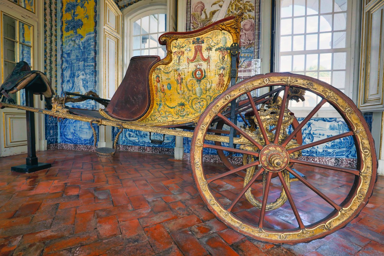Palacio de Queluz, Queluz, Portugal. Carroza decorada, 2020 (foto) de Mateus Vicente de Oliveira