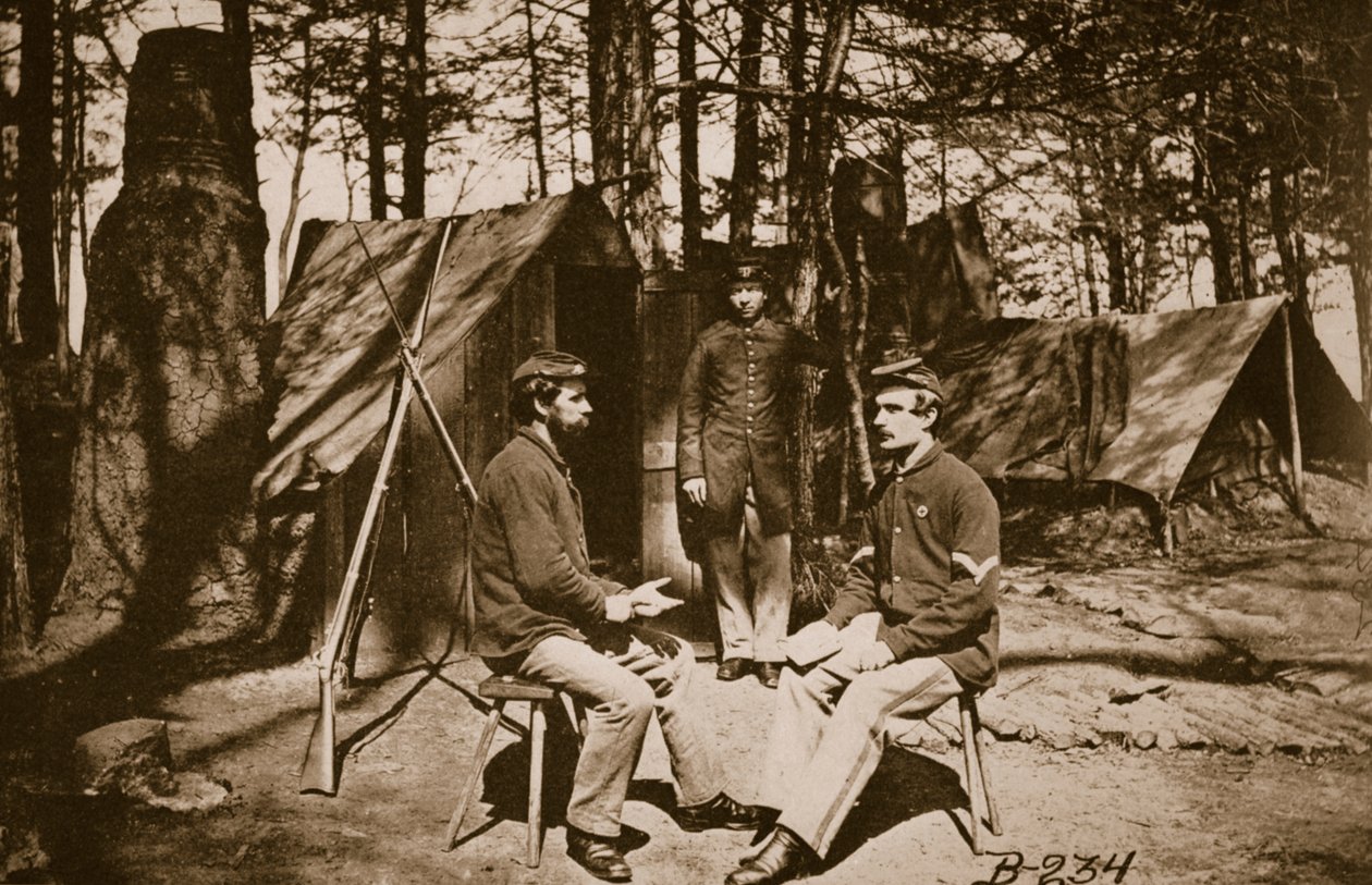 Campamento antes de Petersburgo, 1861-65 de Mathew B. Brady
