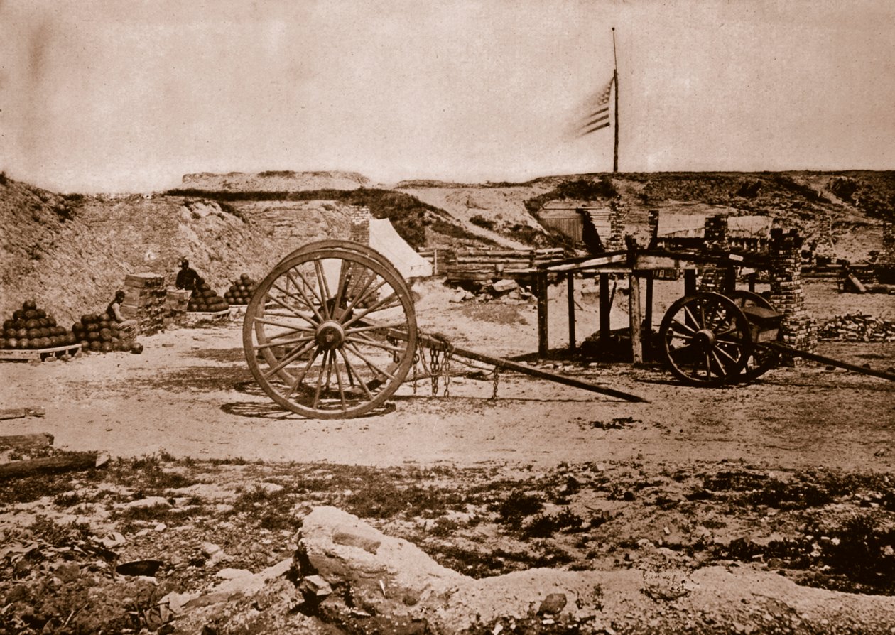 Fuerte Johnson, Charleston, Carolina del Sur, 1861-65 de Mathew B. Brady