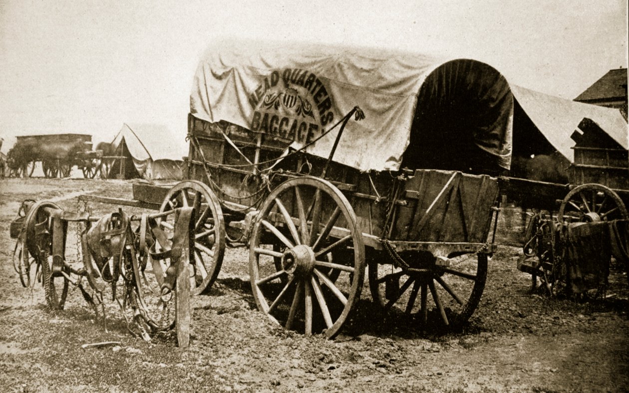 Carro de equipaje del General U. S. Grant, 1861-65 de Mathew B. Brady