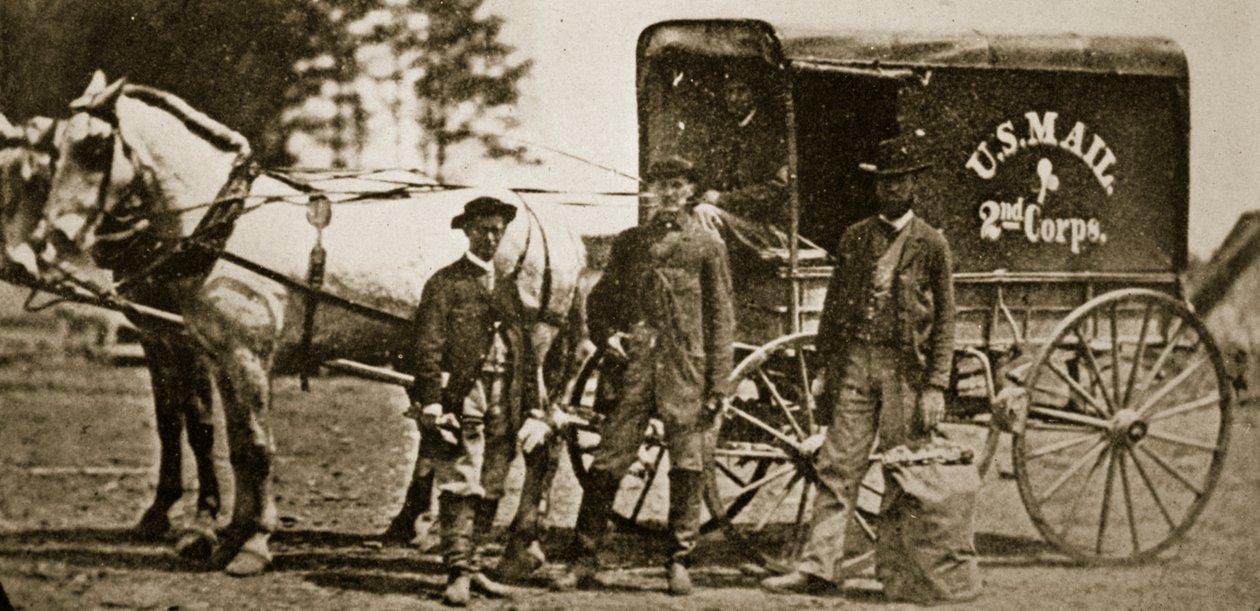Carro de correo del Segundo Cuerpo, 1861-65 de Mathew B. Brady