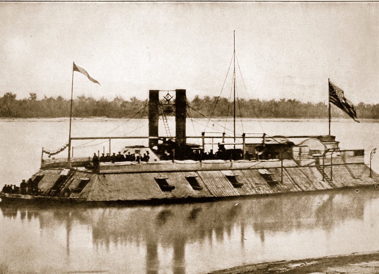 El primer cañonero acorazado construido en América, 1861 de Mathew B. Brady