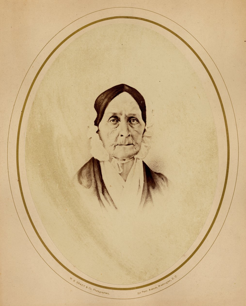 Barbara Frietchie (1766-1862), unionista durante la Guerra Civil, sujeto de un poema de John Greenleaf Whittier de Mathew B. Brady