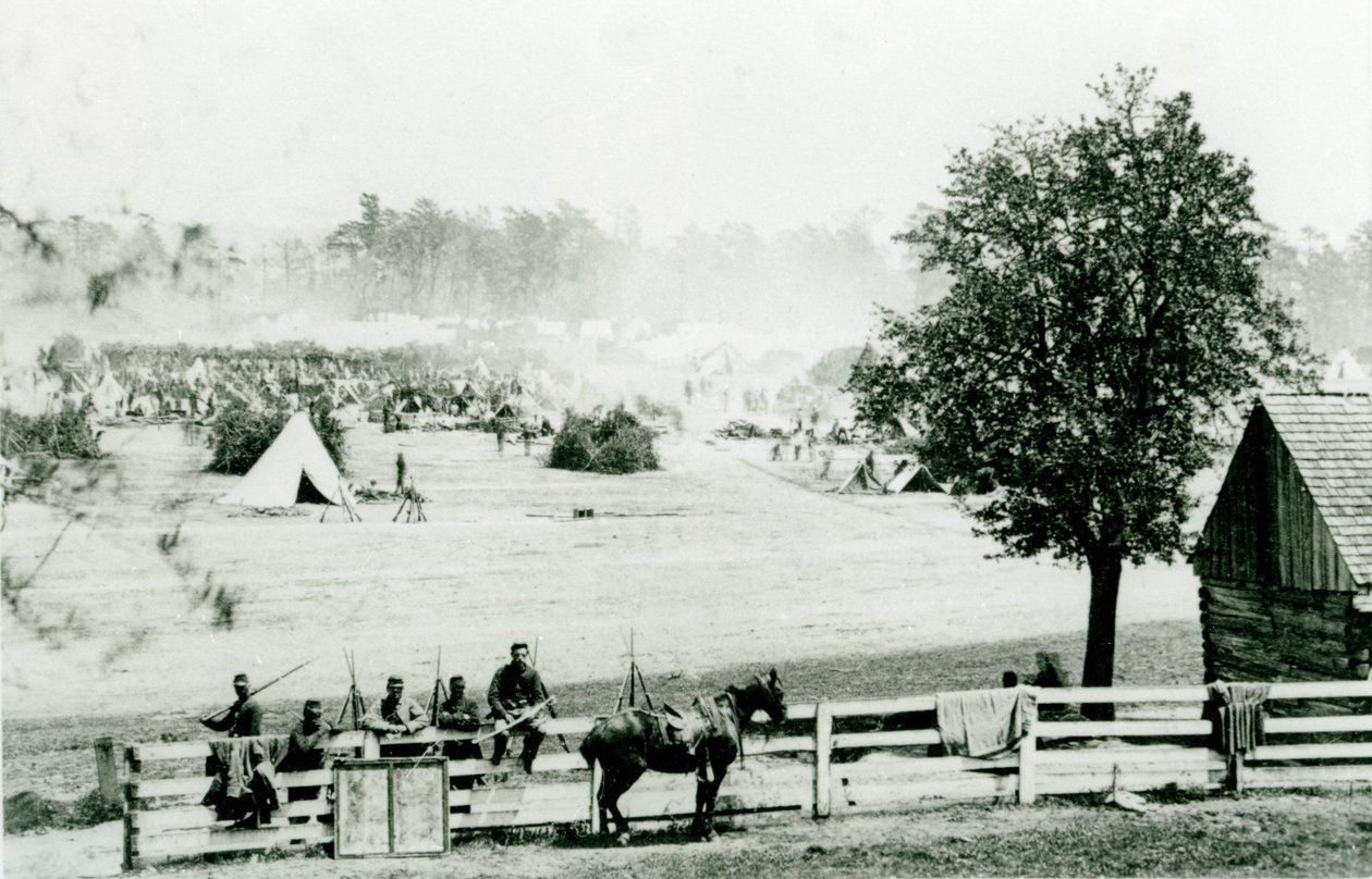 Campamento Winfield Scott, cerca de Yorktown, 3 de mayo de 1862 de Mathew B. Brady