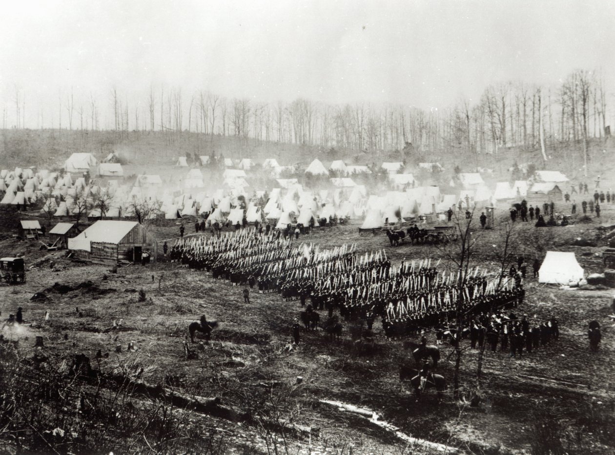 Campamento del Ejército Federal, 1862 de Mathew B. Brady