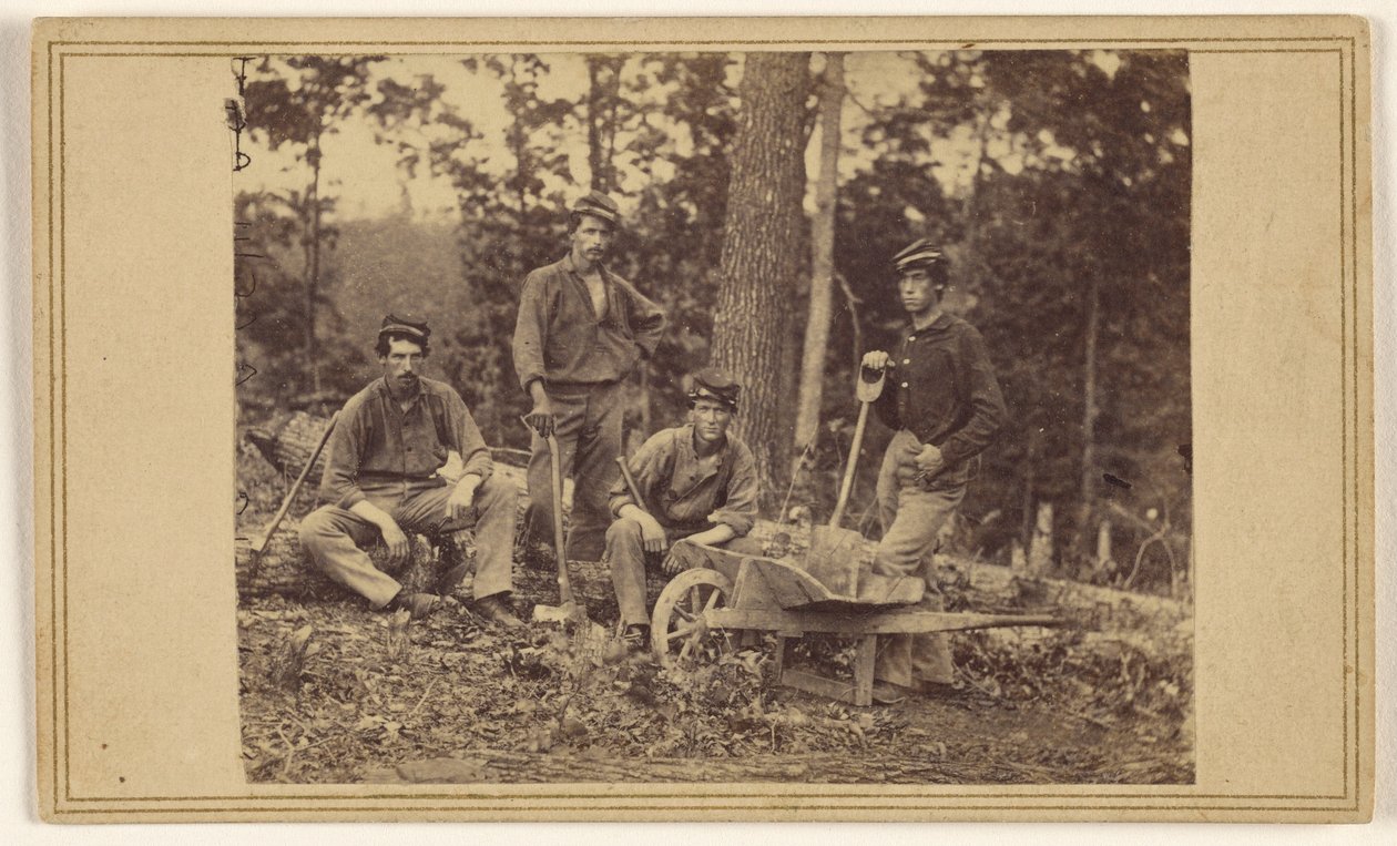 Destacamento de pioneros del 69.º regimiento N.Y.V. de Mathew B. Brady