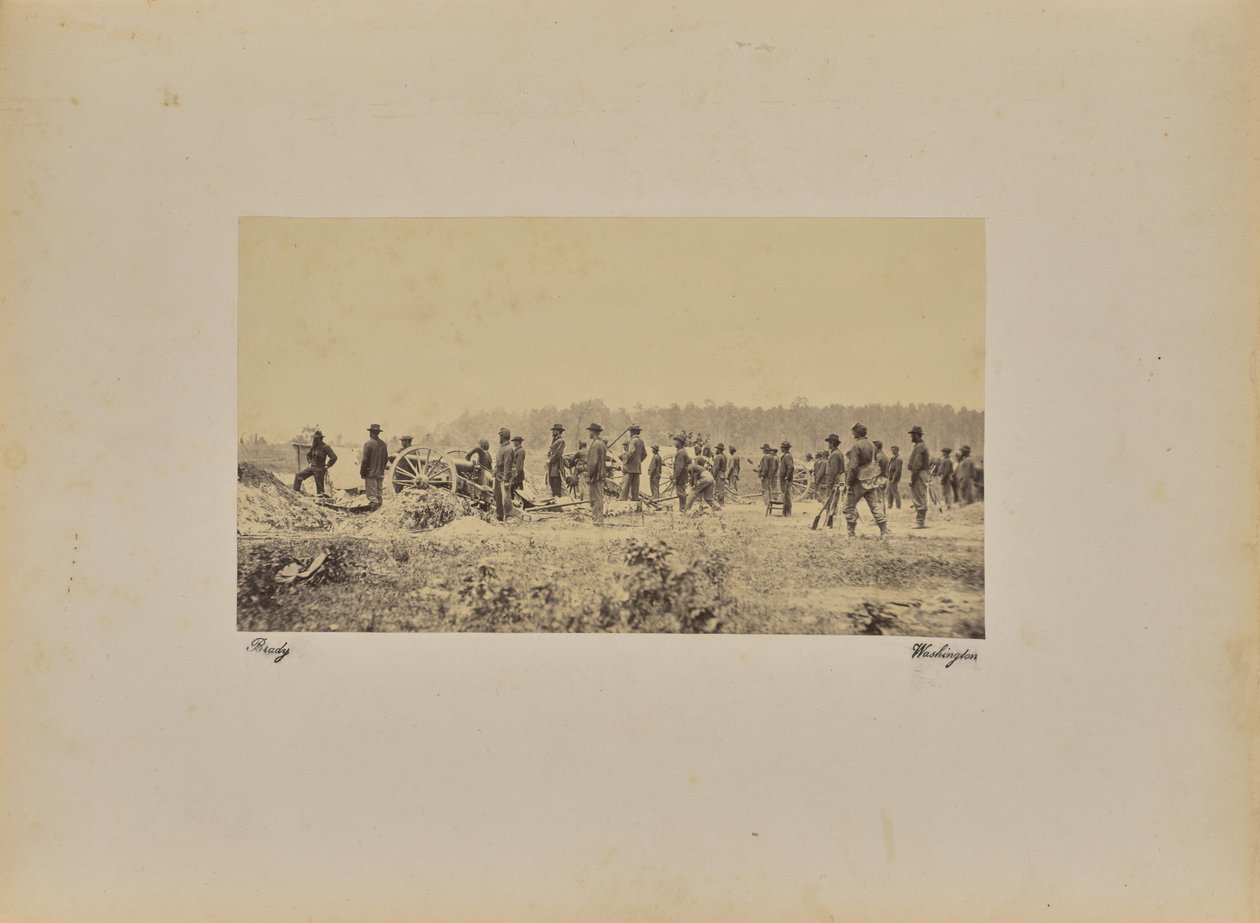 Batería del Capitán Coopers [sic] - 1 Pennsylvania B. [sic] frente a P. de Mathew B. Brady