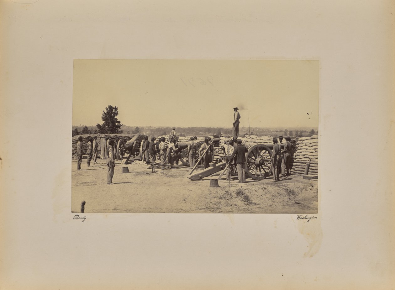 Capitán [illeg.] Batería de Mathew B. Brady
