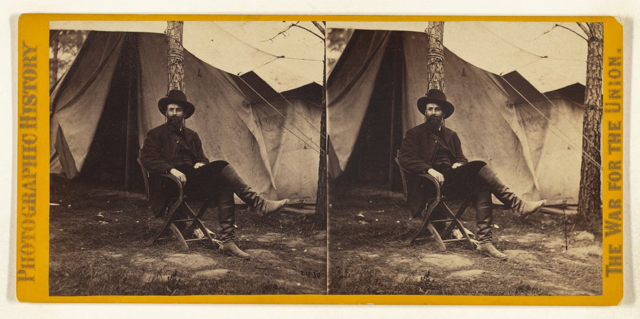 Dana, subsecretario de Guerra; fotografía tomada en el cuartel general del general Grant, en Virginia. de Mathew B. Brady