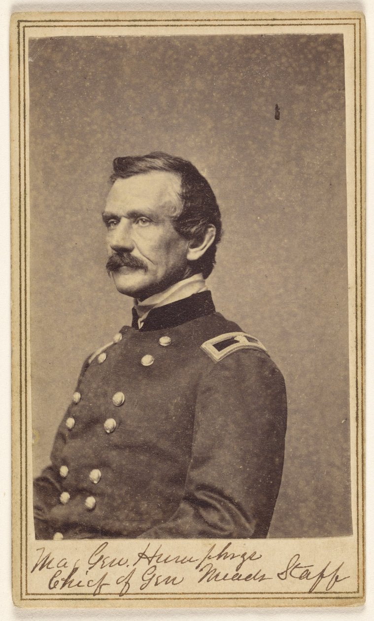 General de División [Andrew Atkinson] Humphreys. Jefe del Estado Mayor del general Meade. de Mathew B. Brady