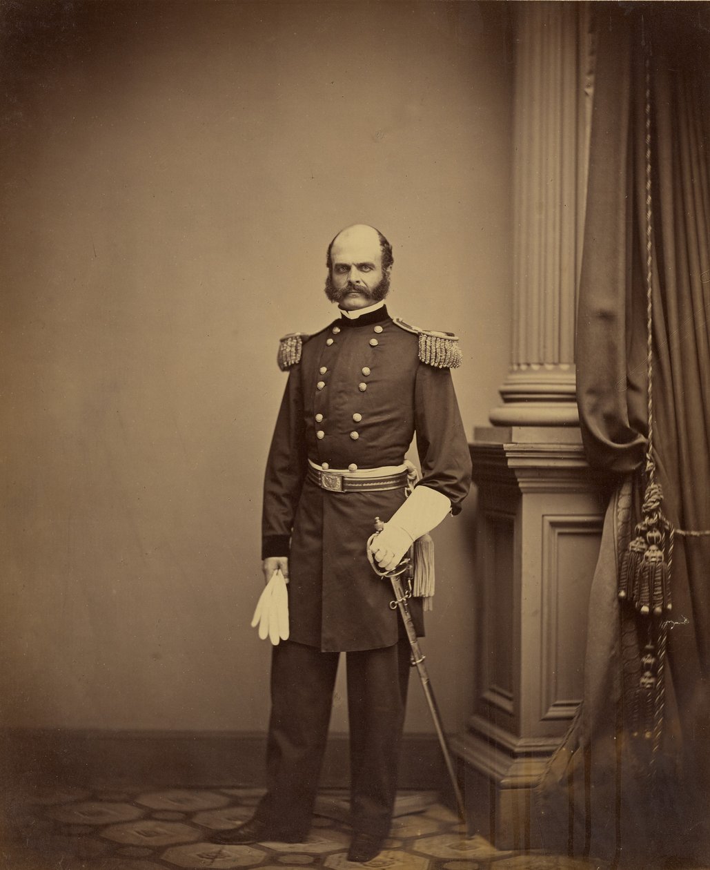 General de División A.E. Burnside de Mathew B. Brady