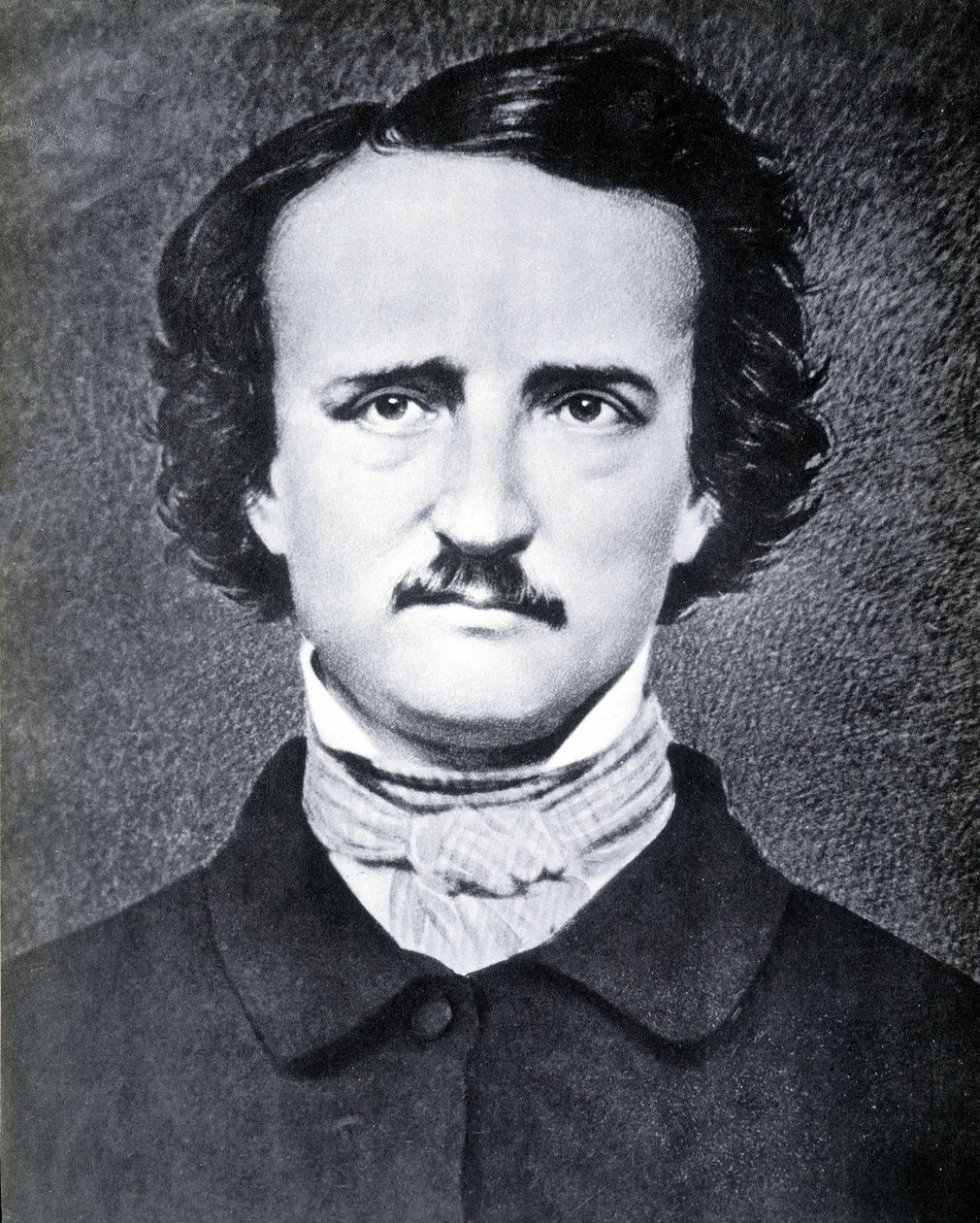 Retrato del escritor estadounidense Edgar Allan Poe (1809 - 1849) fotografía de Brady en el siglo XIX de Mathew B. Brady