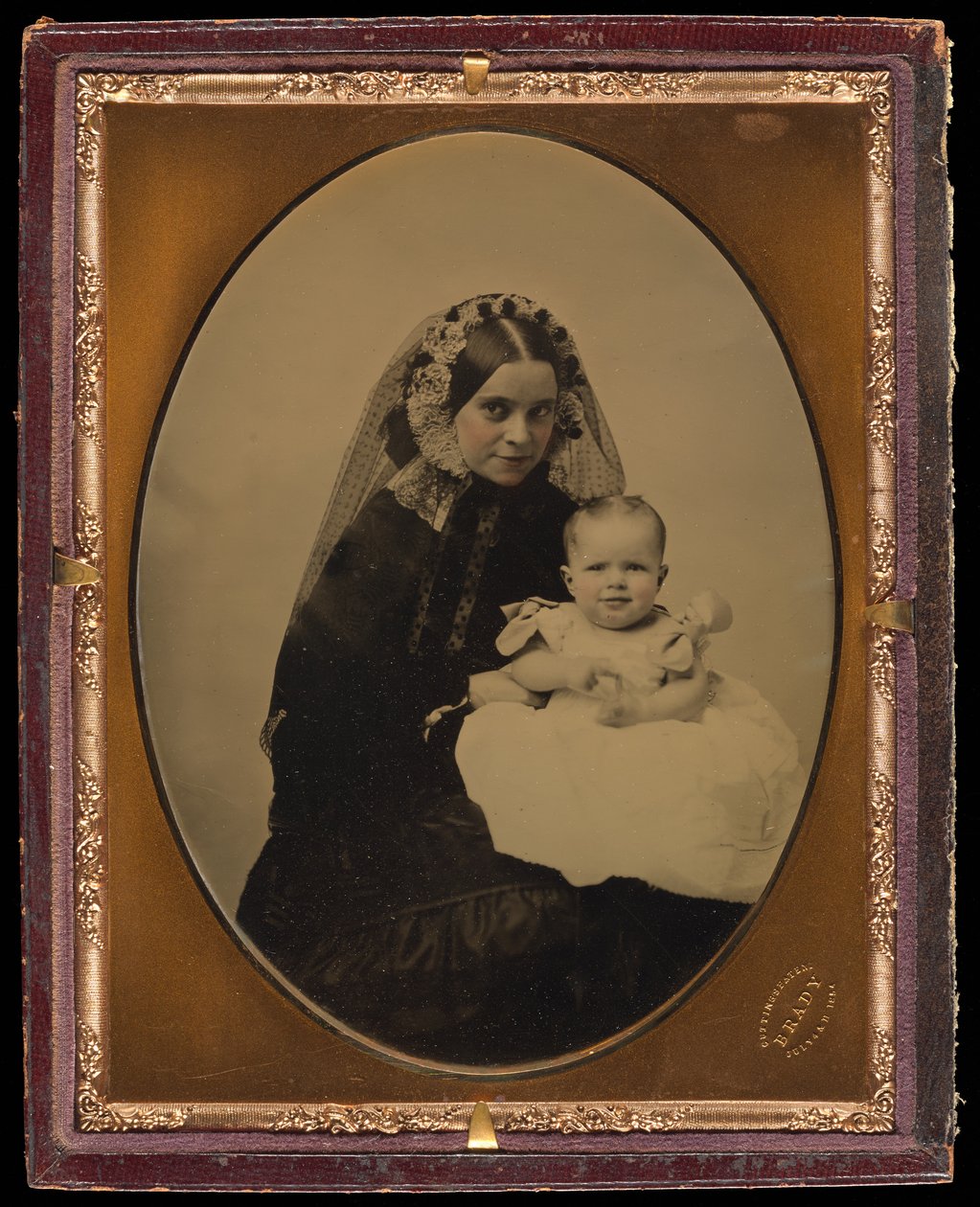 [Retrato de una mujer y un niño] de Mathew B. Brady