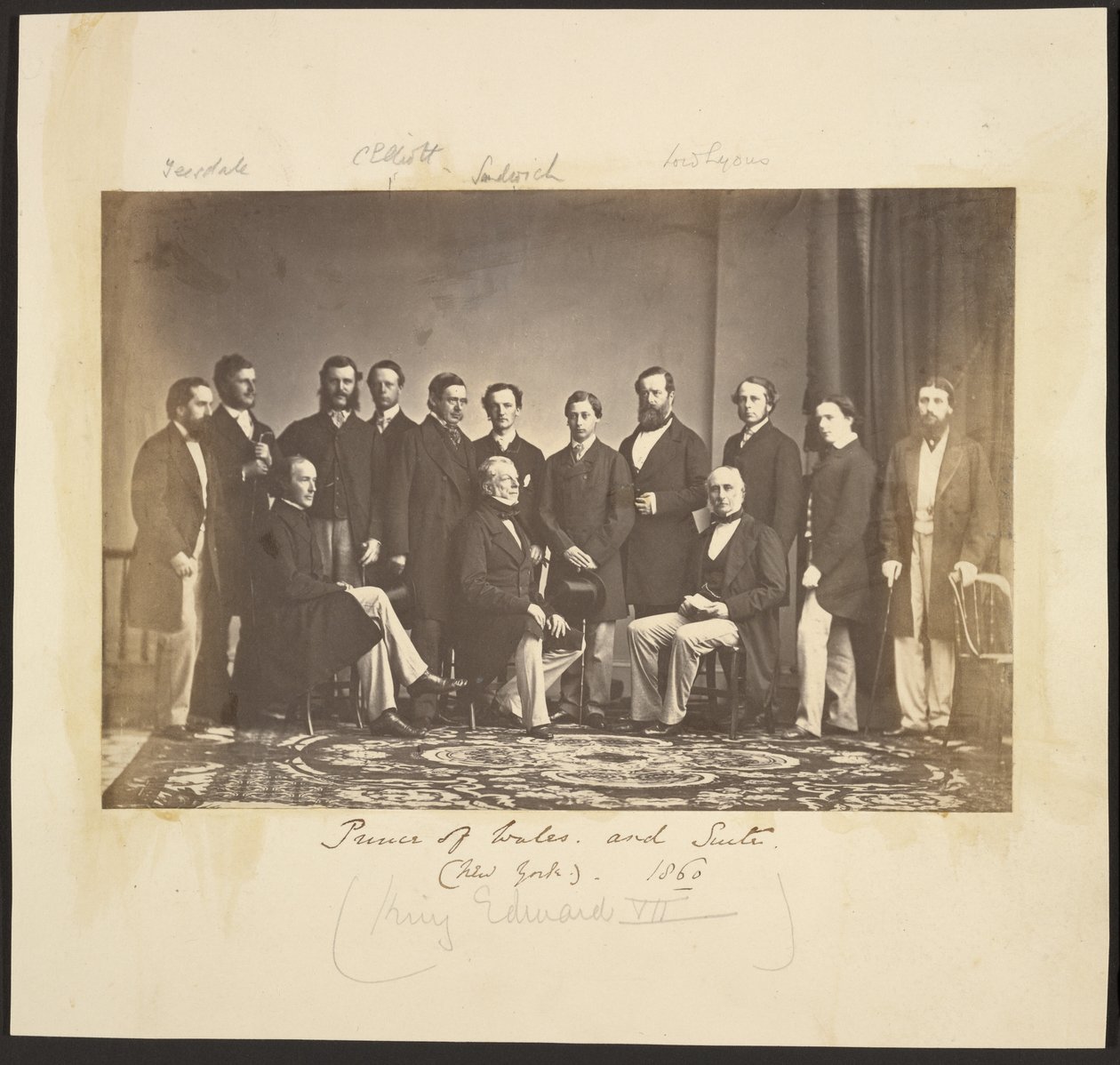 Prince of Wales y Suite (Nueva York). 1860 de Mathew B. Brady