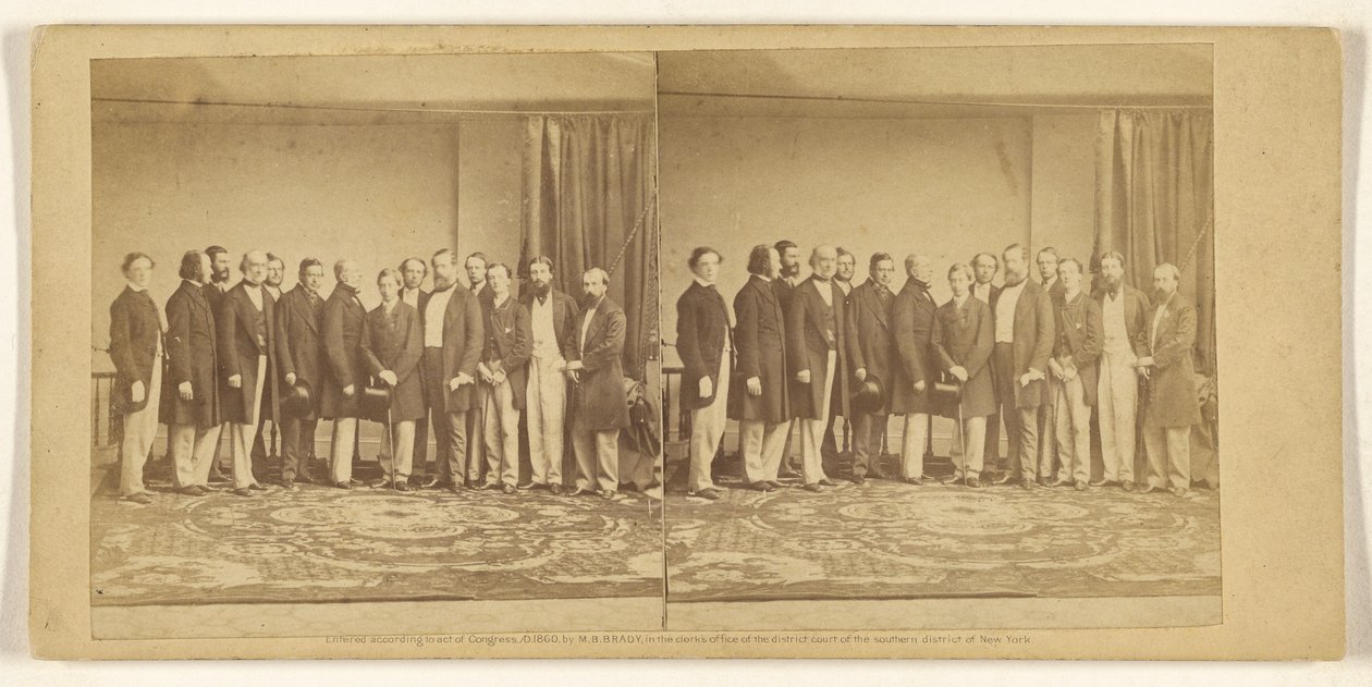 [El príncipe de Gales y su séquito] de Mathew B. Brady