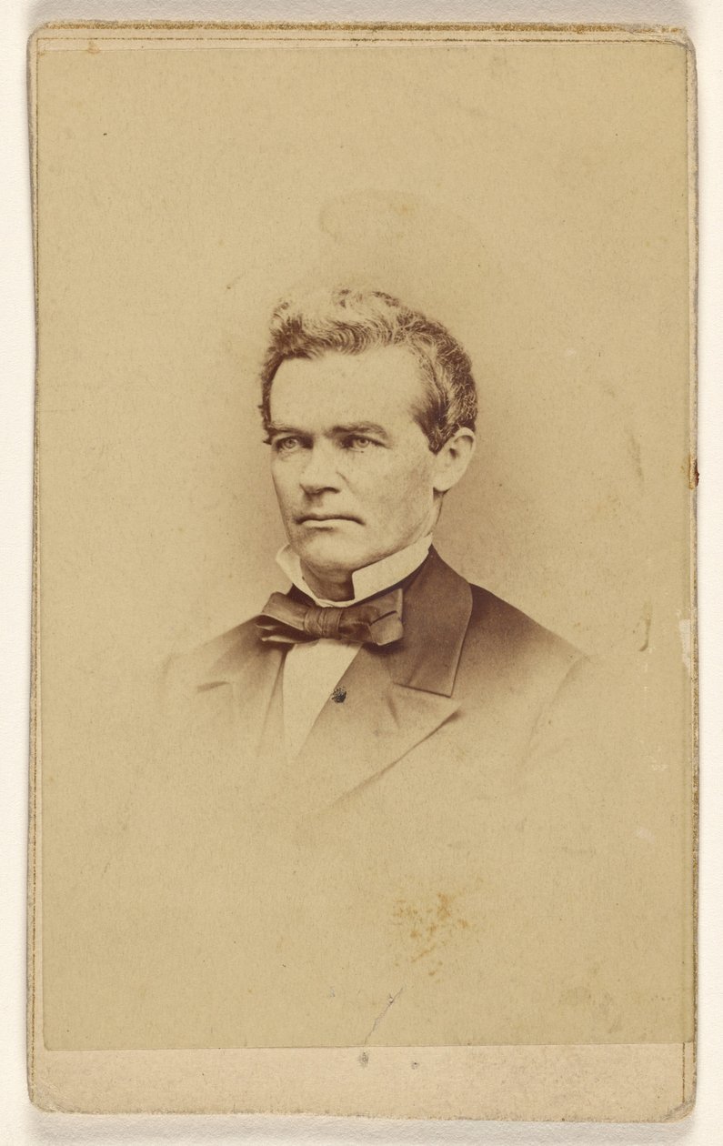 [Hombre no identificado, representado al estilo de una viñeta] de Mathew B. Brady