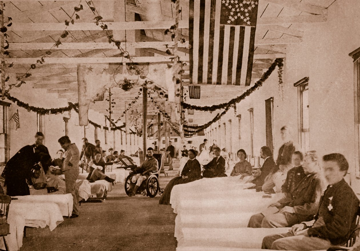 Hospital del ejército cerca de Washington, D.C., 1861-65 de Mathew B. Brady