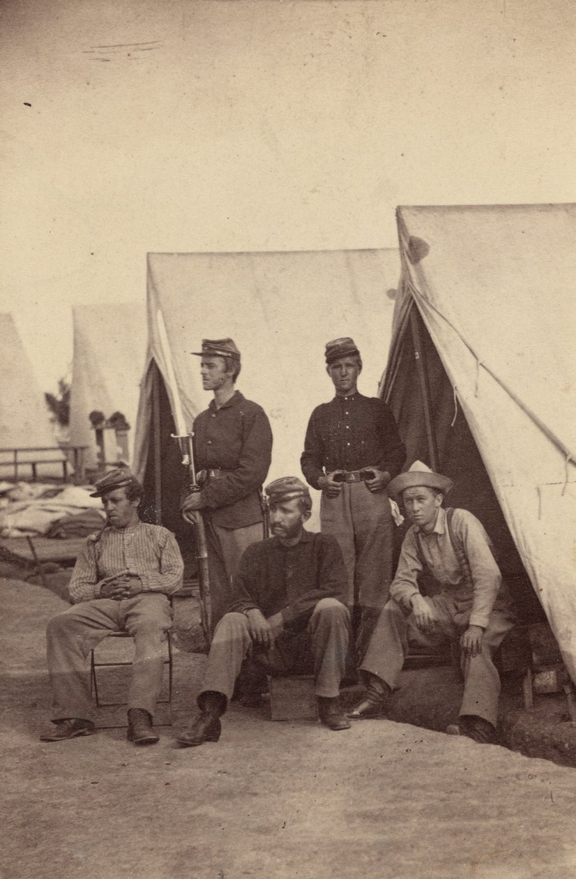 Escena de campamento,1862 (foto) de Mathew Brady