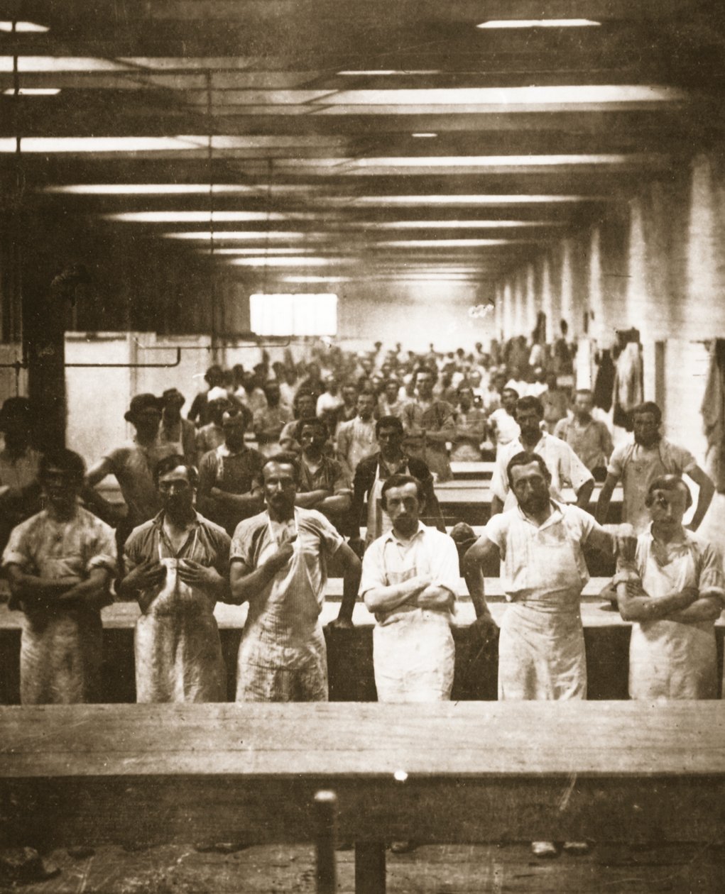 Cocineros en un gran comedor de campamento durante la Guerra Civil Americana de Mathew B. Brady