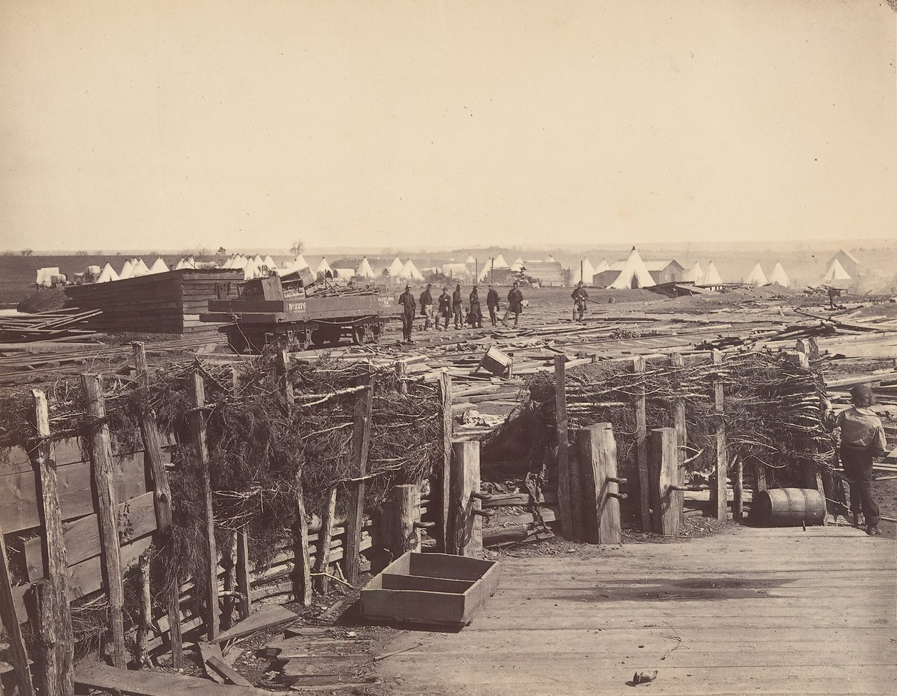 Fortificaciones, Manassas, Ocupadas por el 13º de Massachusetts, 1862 de Mathew Brady