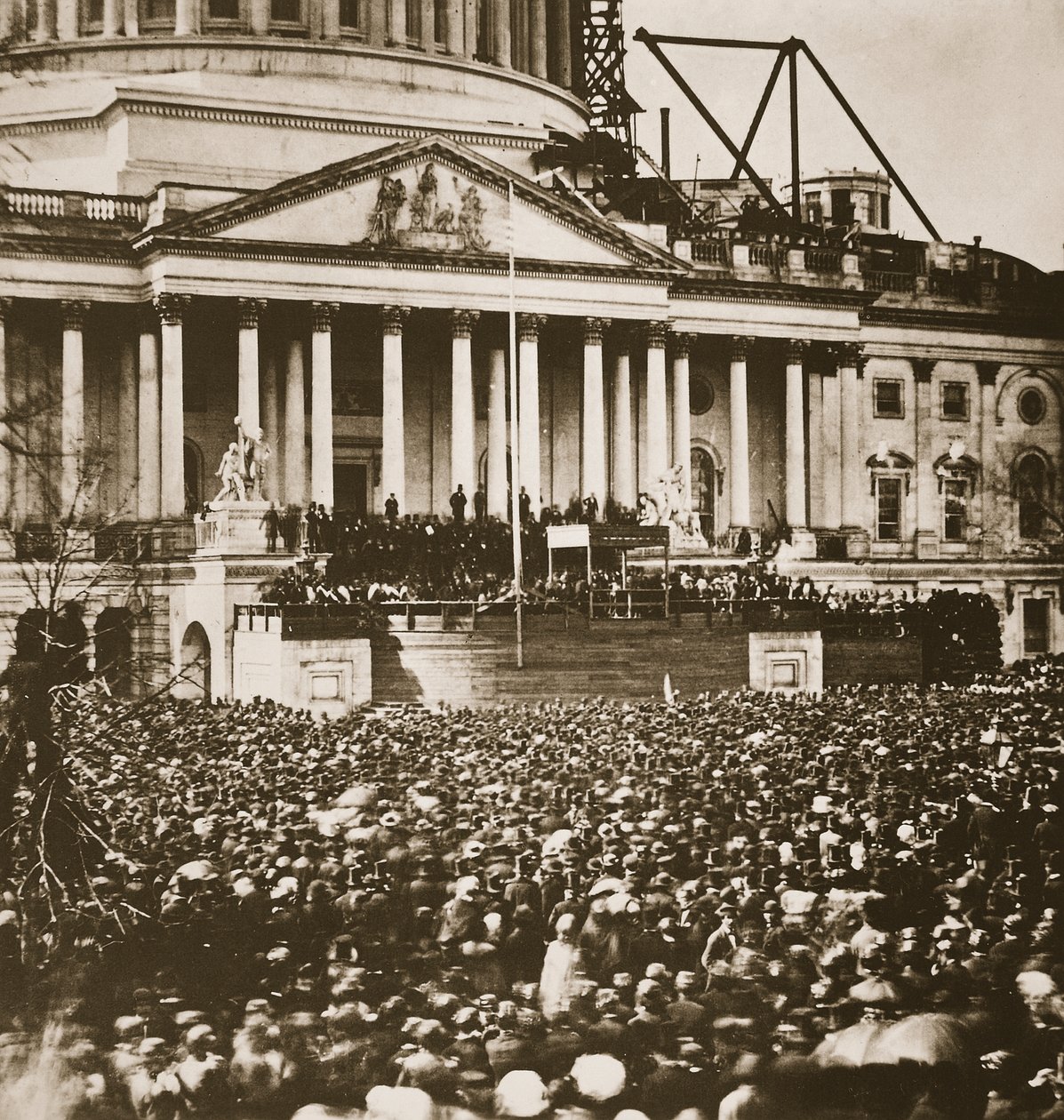 Inauguración del presidente Lincoln, 4 de marzo de 1861 de Mathew B. Brady