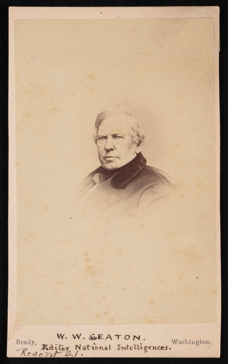 Retrato de William Winston Seaton 1785-1866, antes de 1866 de Mathew Brady