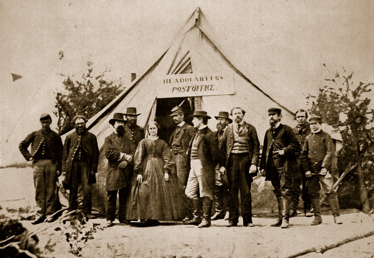 La Oficina de Correos, Cuartel General del Ejército del Potomac, 1861-65 de Mathew B. Brady