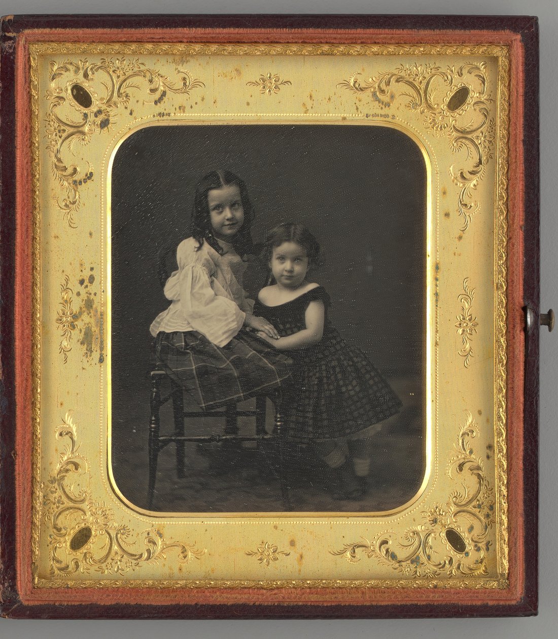 Retrato sin título de dos niñas, 1861 de Mathew Brady