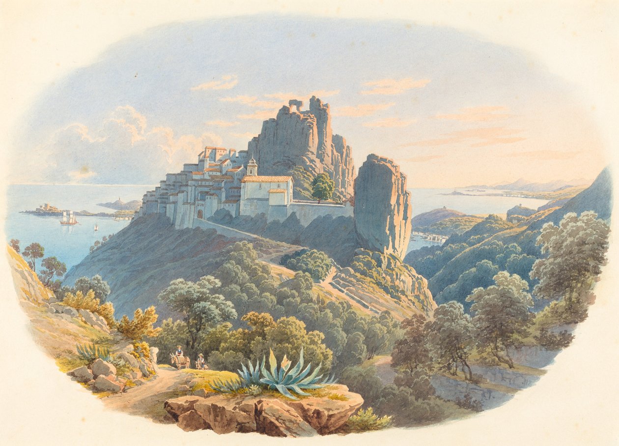 El Castillo de Eze, cerca de Niza de Mathias Gabriel Lory