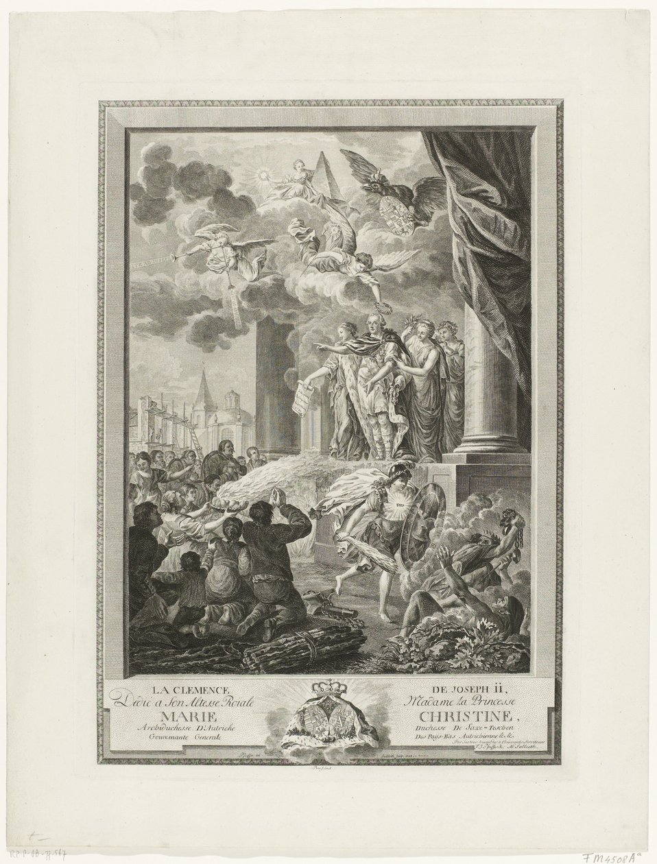 Clemencia del emperador José II a los protestantes, 1783 La Clemence de Joseph II (título sobre el objeto) de Mathias de Sallieth