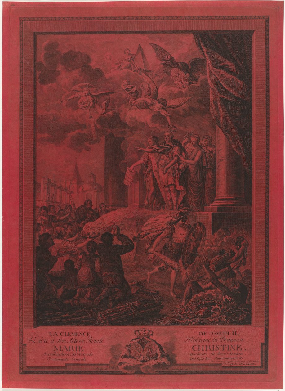 Clemencia del emperador José II a los protestantes, 1783 La Clemence de Joseph II (título sobre el objeto) de Mathias de Sallieth