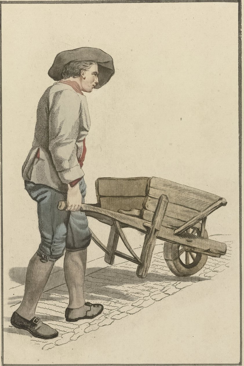 Hombre con carretilla de Mathias de Sallieth