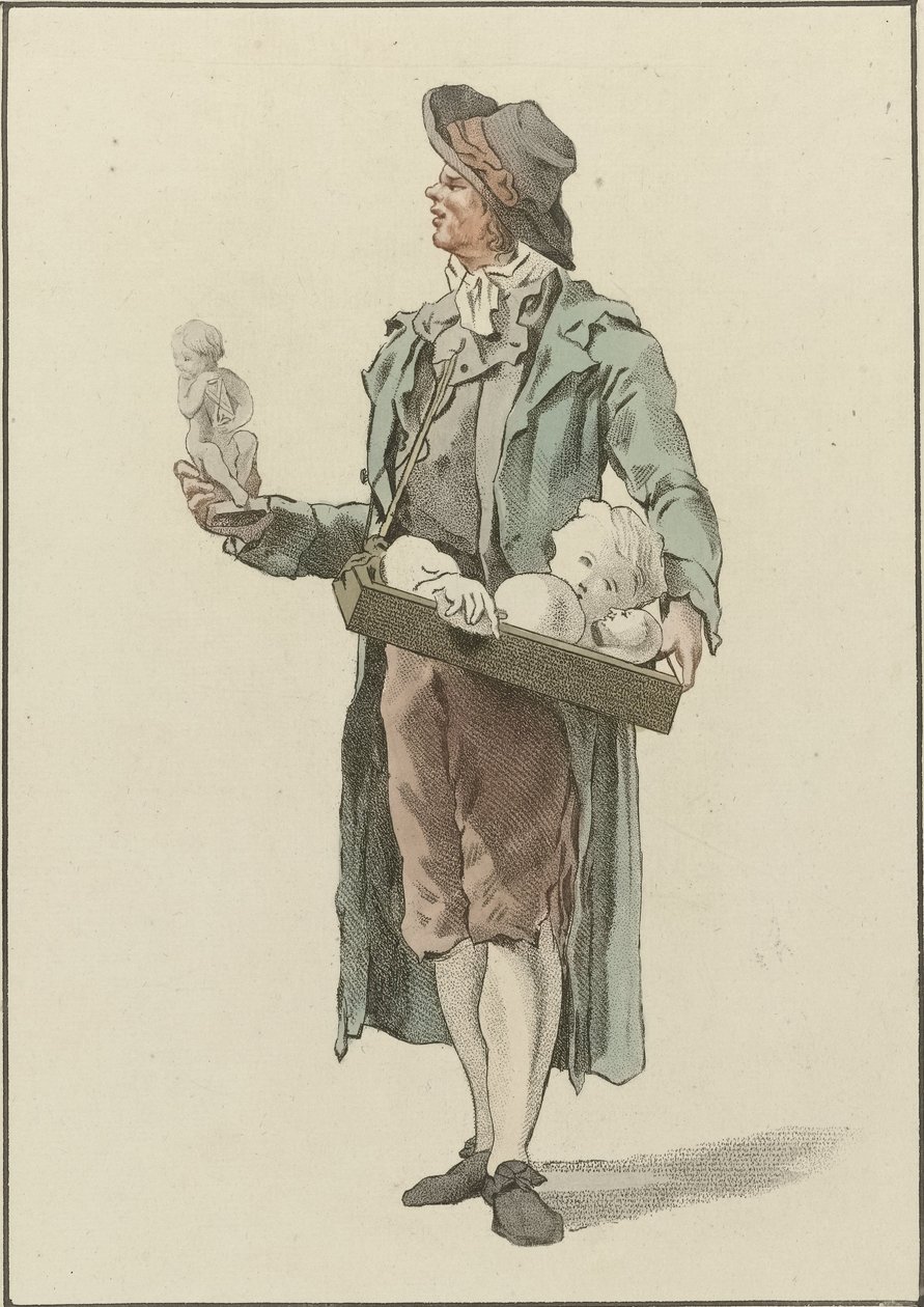 Vendedor ambulante con figuritas de yeso de Mathias de Sallieth
