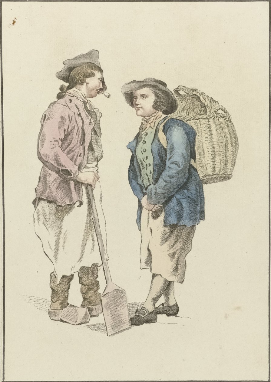 Dos granjeros en conversación de Mathias de Sallieth
