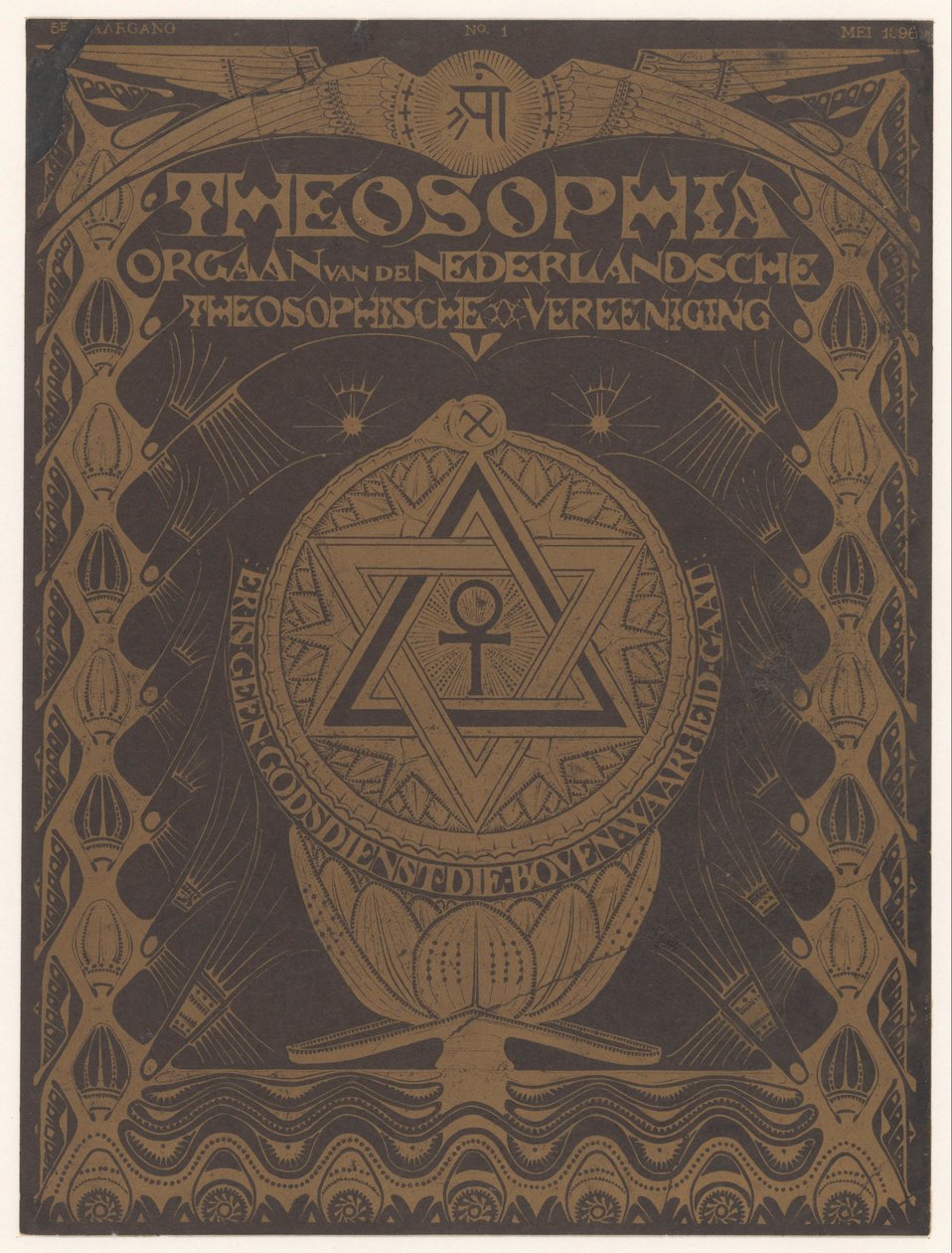 Portada revista Theosophia de Mathieu Lauweriks