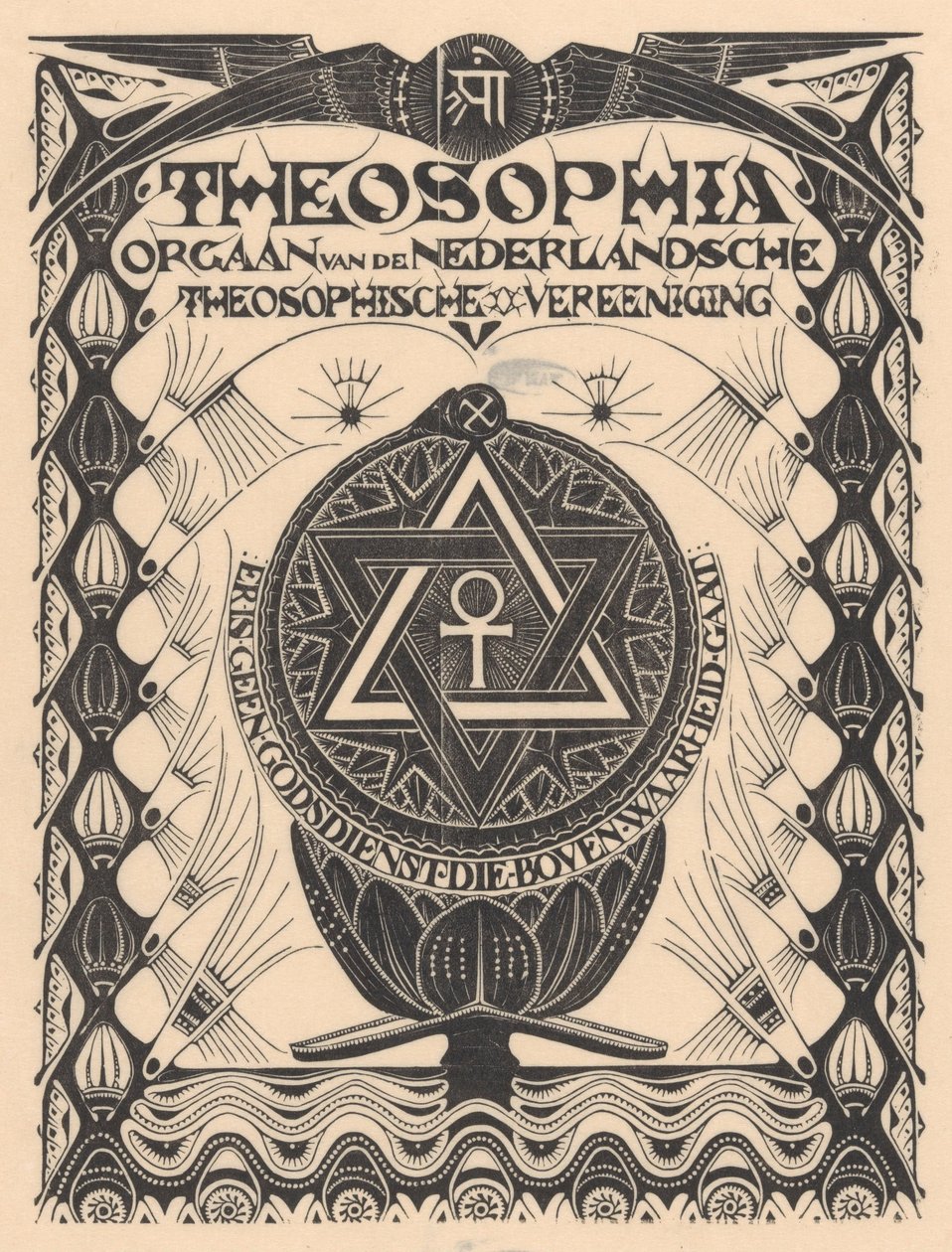 Portada revista Theosophia de Mathieu Lauweriks