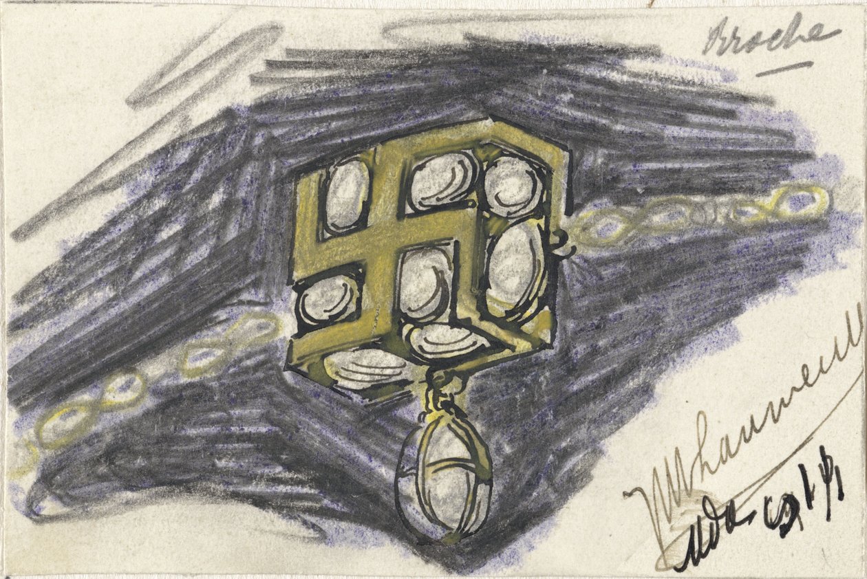 Diseño de un broche de Mathieu Lauweriks