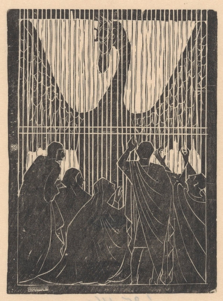 Cisne detrás de la valla de Mathieu Lauweriks