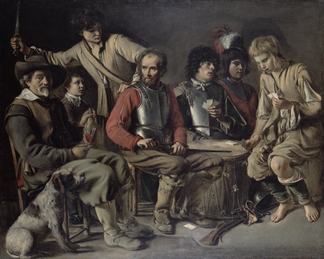 A Quarrel (óleo sobre lienzo) de Mathieu Le Nain