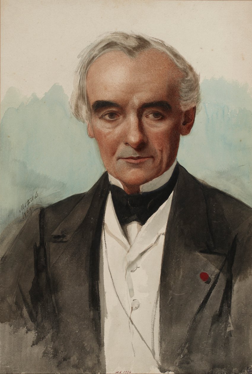 Retrato del escritor Prosper Mérimée 1803-1870, 1869 de Mathilde Bonaparte